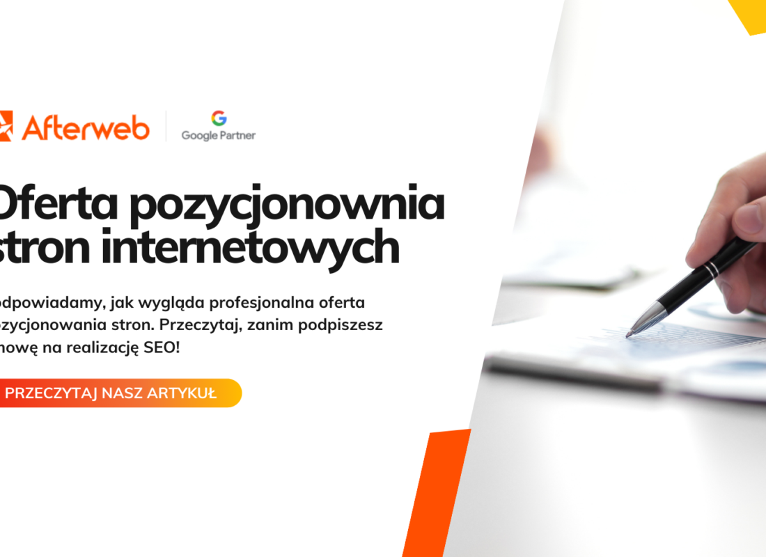 Oferta pozycjonowania strony Internetowych w 2023