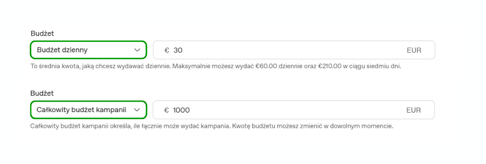 Budżety w ChatGPT Ads