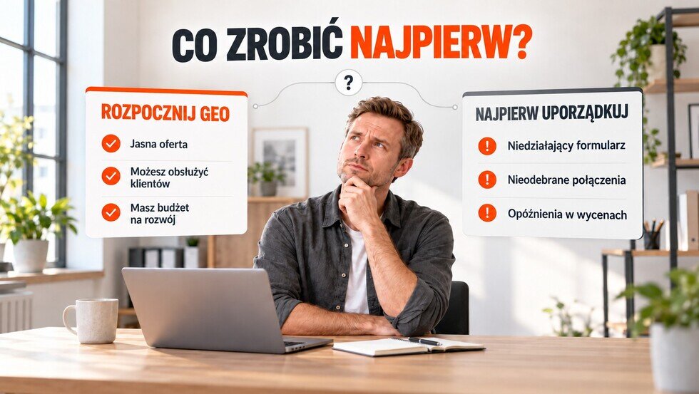 Kiedy rozpocząć GEO w małej firmie