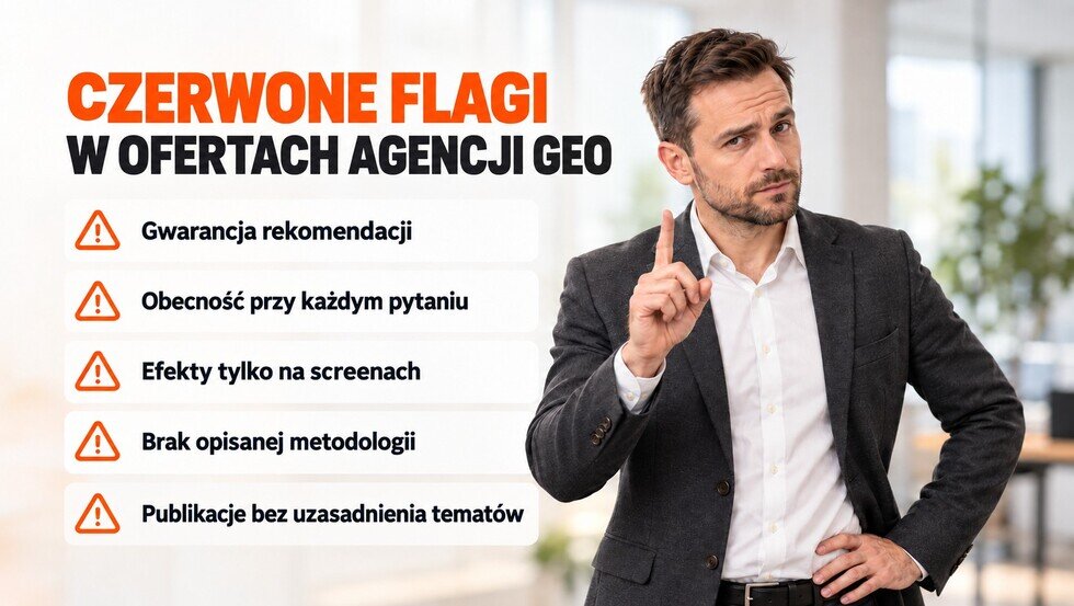 Czerwone flagi w ofertach agencji SEO AI