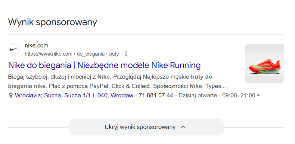 Reklama Search w Google Ads