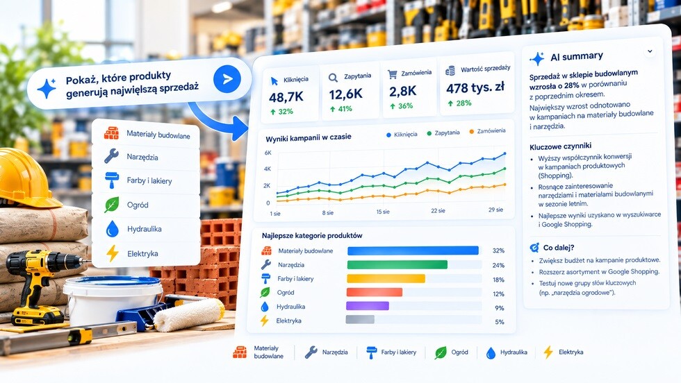 Reklama sklepu budowlanego online w Google