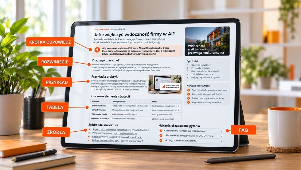 Treści AI Visibility