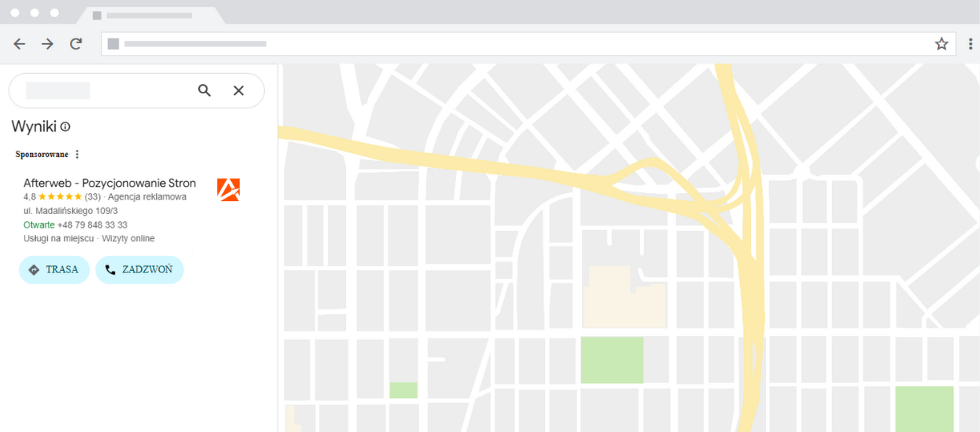 Reklama lokalna w wyszukiwarce Google